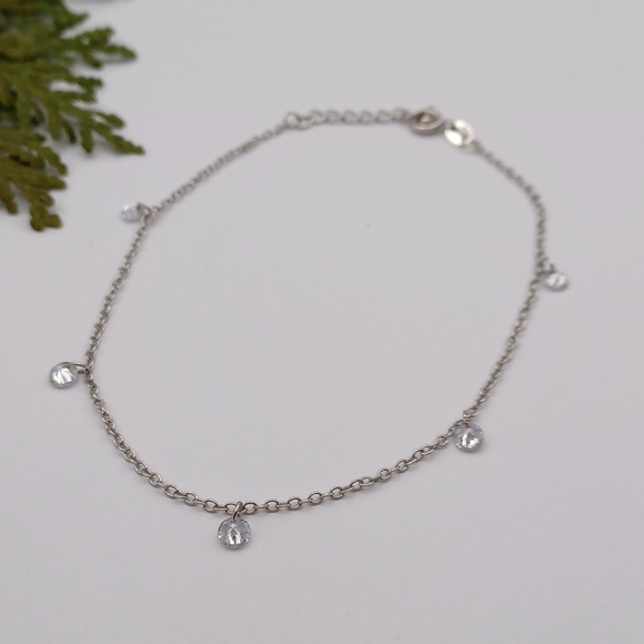 ✨️Dainty Crystal Bracelet/Anklet - Picture 4 of 8
